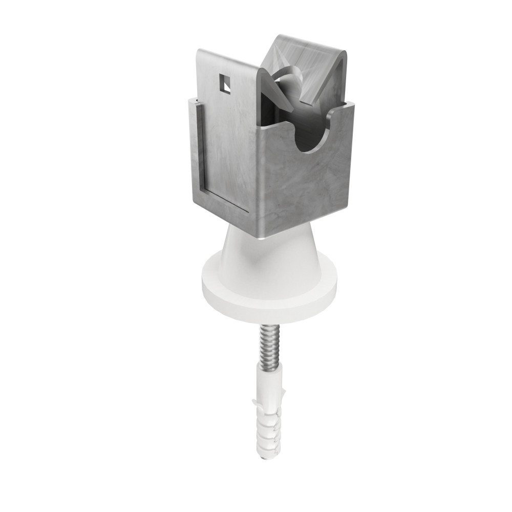 524 | ELFIX™ SFINA™ ANOΞΕΙΔΩΤΟ ΣΤΗΡΙΓΜΑ ΑΓΩΓΟΥ Φ8-10mm ΜΕ ΚΟΝΤΟ ΑΠΟΣΤΑΤΗ+Ss ΒΙΔΑ+ΟΥΠΑ ΣΤΕΓΑΝΟ