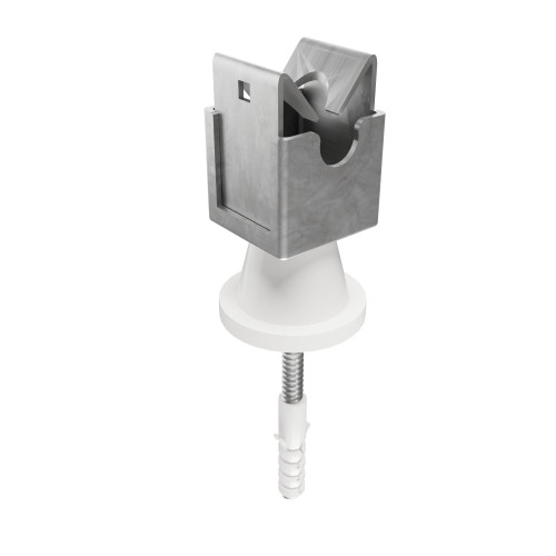 524 | ELFIX™ SFINA™ ANOΞΕΙΔΩΤΟ ΣΤΗΡΙΓΜΑ ΑΓΩΓΟΥ Φ8-10mm ΜΕ ΚΟΝΤΟ ΑΠΟΣΤΑΤΗ+Ss ΒΙΔΑ+ΟΥΠΑ ΣΤΕΓΑΝΟ
