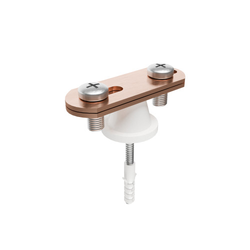 558-9 | ΣΤΗΡΙΓΜΑ ΤΑΙΝΙΑΣ Cu Ως max 50x7mm ΜΕ ΚΟΝΤΟ Pl ΑΠΟΣΤΑΤΗ & ΒΙΔΑ & ΟΥΠΑ