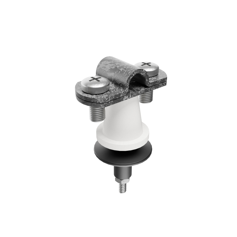 567 | ΣΤΗΡΙΓΜΑ ΑΓΩΓΟΥ Φ8-10mm St/tZn ΜΕ ΜΑΚΡΥ ΑΠΟΣΤΑΤΗ+ΛΑΣΤΙΧΟ+ΒΙΔΑ Ss 