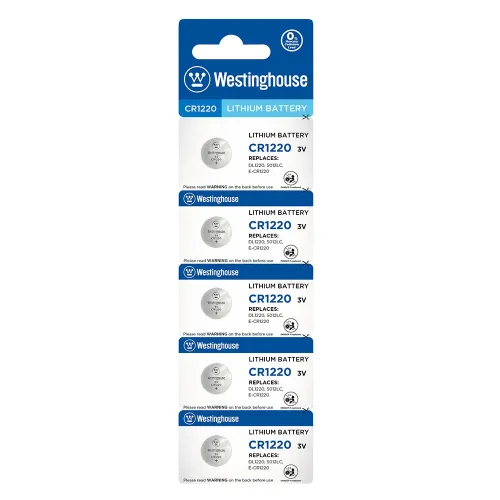 CR1220-BP5 | Button Cell - Lithium - 3V - Blister 5pcs