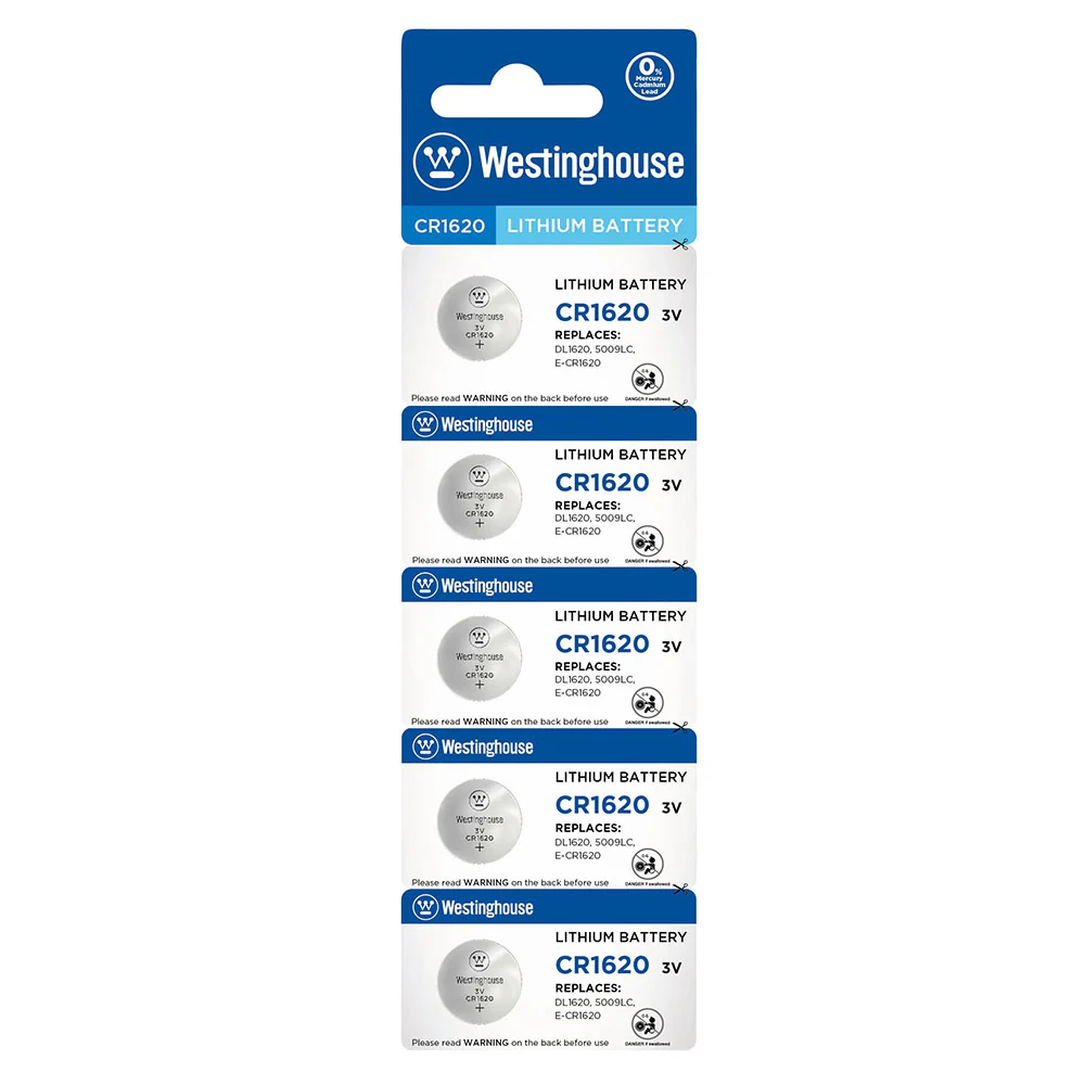 CR1620-BP5 | Button Cell - Lithium - 3V - Blister 5pcs