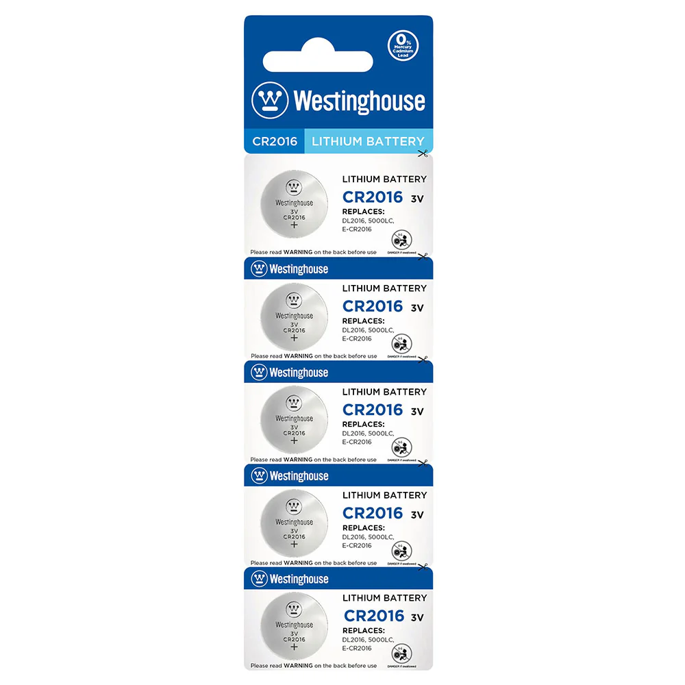 CR2016-BP5 | Button Cell - Lithium - 3V - Blister 5pcs