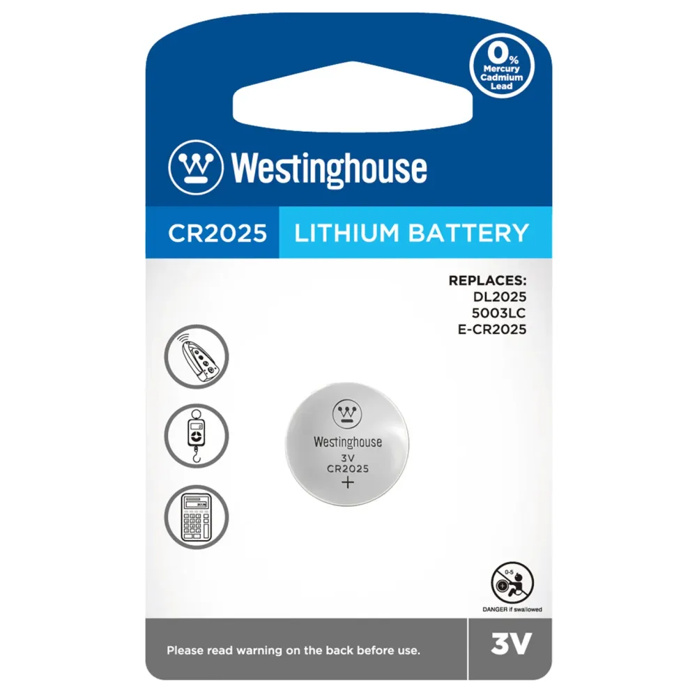 CR2025-BP1 | Button Cell - Lithium - 3V - Blister 1pc