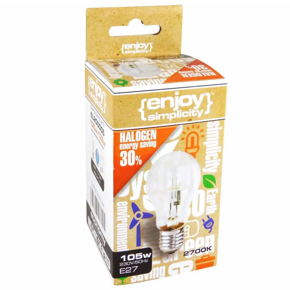EL200006 | A55 Halogen|28W(>36W)E27|2700k|370lm|{enjoysimplicity}™ EL200006 | A55 Halogen|28W(>36W)E27|2700k|370lm|{enjoysimplicity}™