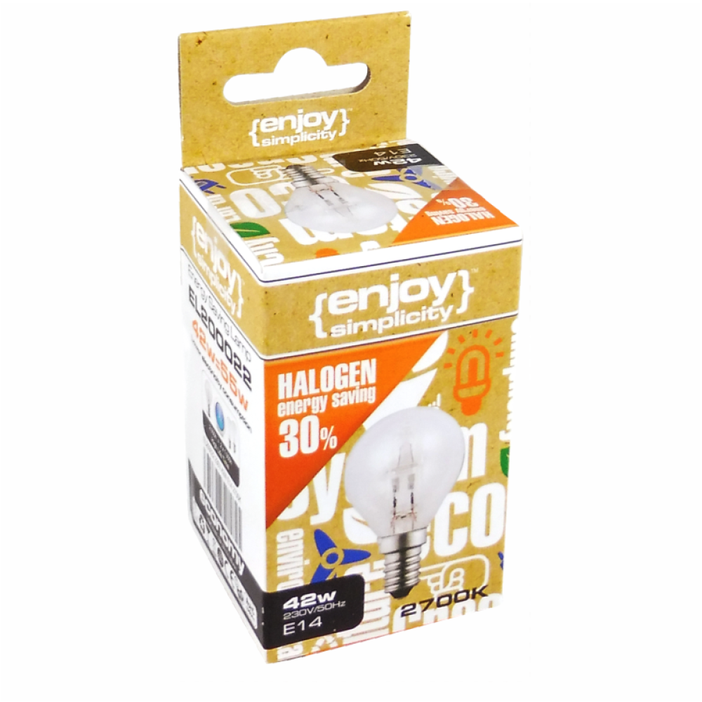 EL200020 | G45 Halogen|28W(>36W)E14|2700k|370lm|{enjoysimplicity}™ EL200020 | G45 Halogen|28W(>36W)E14|2700k|370lm|{enjoysimplicity}™