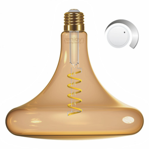 EL822202 | LED SPIRAL FILLAMENT DIM|T180 AMBER 4W(>25w) E27|2000k|250lm|{enjoysimplicity}™