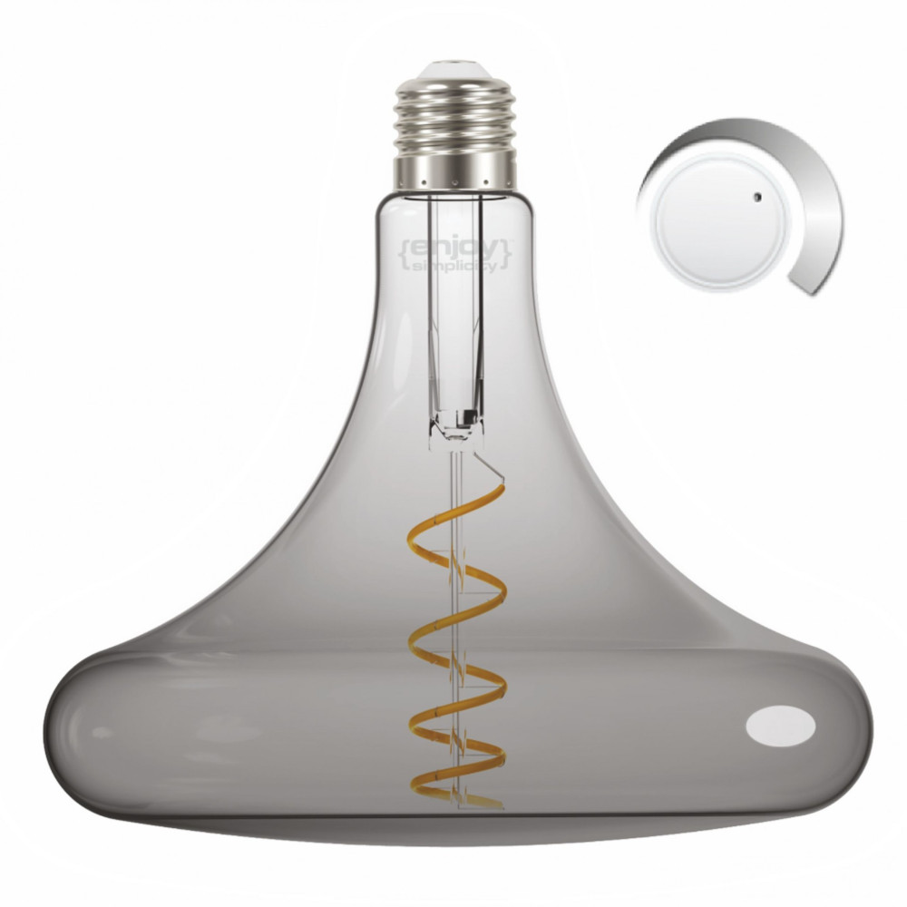 EL822204 | LED SPIRAL FILLAMENT DIM|T180 SMOKY 4W(>16w) E27|2000k|150lm|{enjoysimplicity}™ EL822204 | LED SPIRAL FILLAMENT DIM|T180 SMOKY 4W(>16w) E27|2000k|150lm|{enjoysimplicity}™