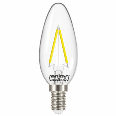EL822820 | LED FILLAMENT CLEAR|B35 2W(>25w) E14|6500k|250lm|{enjoysimplicity}™ EL822820 | LED FILLAMENT CLEAR|B35 2W(>25w) E14|6500k|250lm|{enjoysimplicity}™