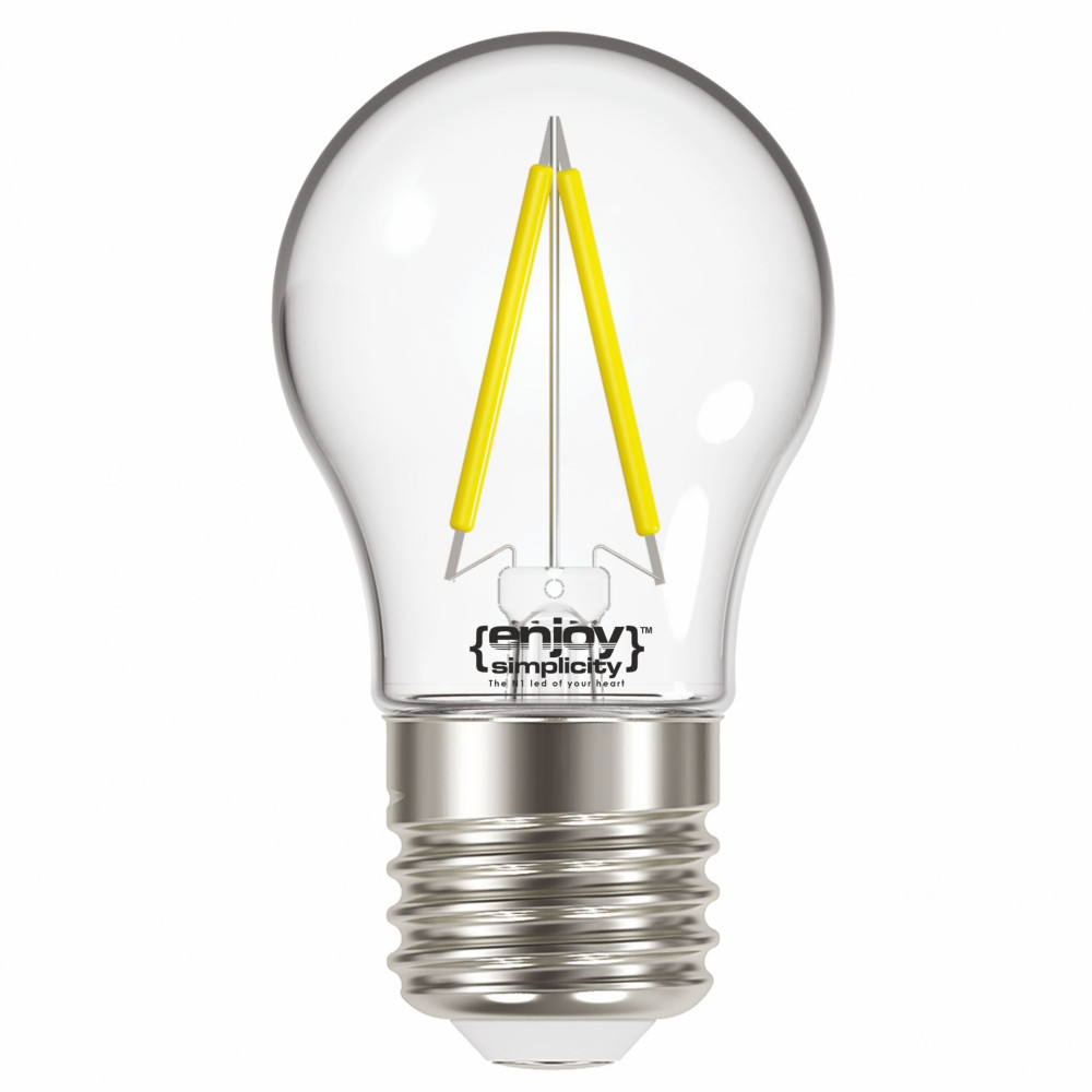 EL822453 | LED FILLAMENT CLEAR|P45 2W(>25w) E27|2700k|250lm|{enjoysimplicity}™ EL822453 | LED FILLAMENT CLEAR|P45 2W(>25w) E27|2700k|250lm|{enjoysimplicity}™