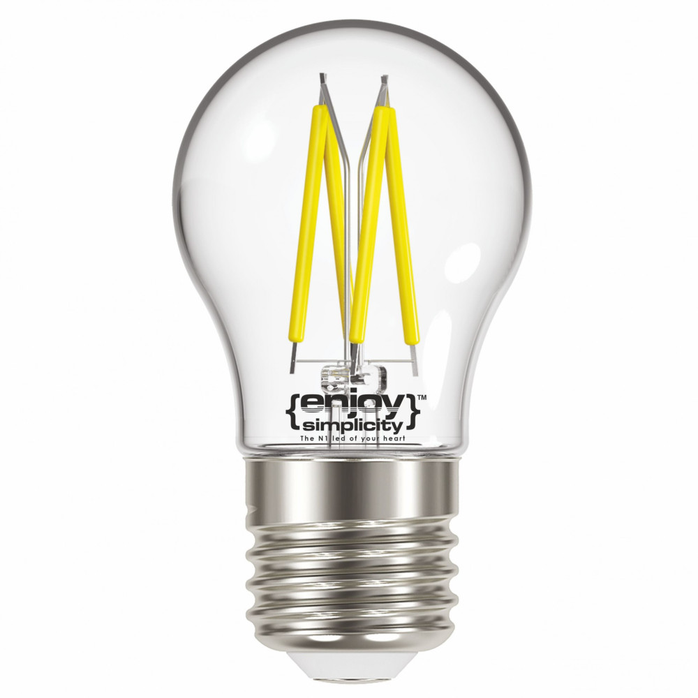 EL822454 | LED FILLAMENT CLEAR|P45 4W(>40w) E27|2700k|470lm|{enjoysimplicity}™ EL822454 | LED FILLAMENT CLEAR|P45 4W(>40w) E27|2700k|470lm|{enjoysimplicity}™