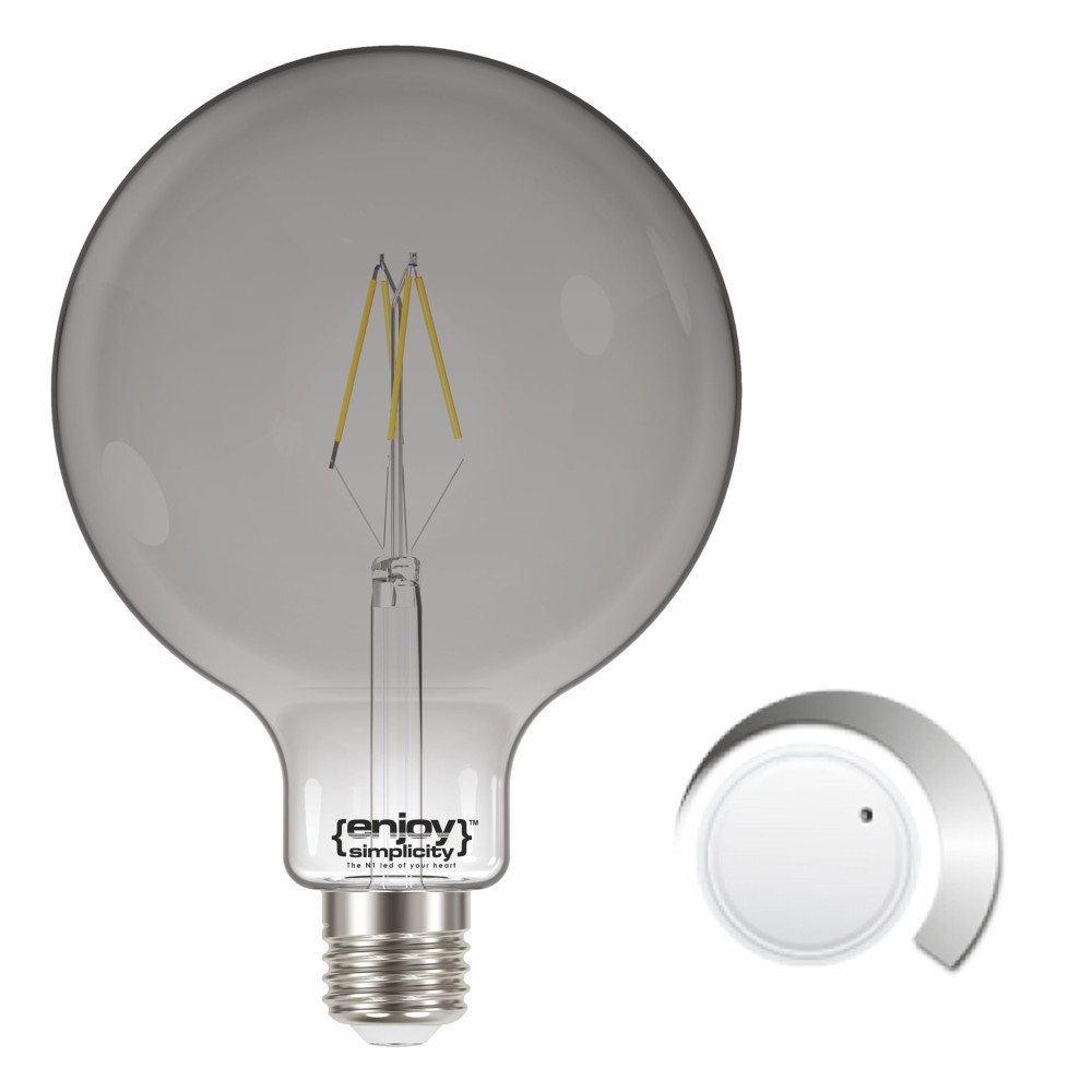 EL822703 | LED SMOKY FILLAMENT DIM|G95 4.5W(>19w) E27|2000k|180lm|{enjoysimplicity}™ EL822703 | LED SMOKY FILLAMENT DIM|G95 4.5W(>19w) E27|2000k|180lm|{enjoysimplicity}™
