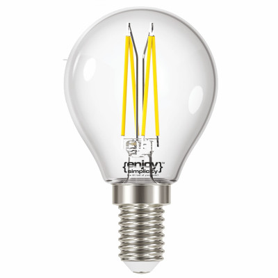 EL822833 | LED FILLAMENT CLEAR|P45 5.5W(>60w) E14|2700k|806lm|{enjoysimplicity}™ EL822833 | LED FILLAMENT CLEAR|P45 5.5W(>60w) E14|2700k|806lm|{enjoysimplicity}™