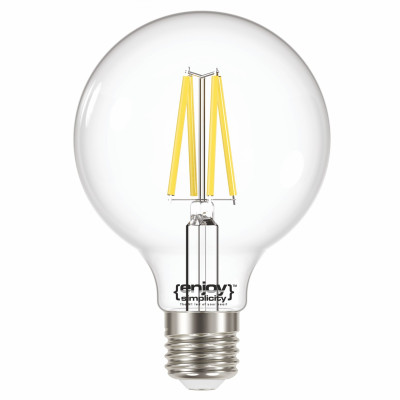 EL822882 | LED FILLAMENT CLEAR|G95 8W(>75w) E27|3000k|1060lm|{enjoysimplicity}™ EL822882 | LED FILLAMENT CLEAR|G95 8W(>75w) E27|3000k|1060lm|{enjoysimplicity}™
