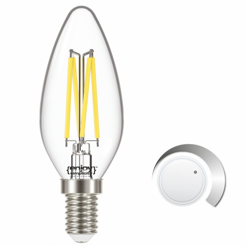 EL822911 | LED FILLAMENT CLEAR DIM|B35 4W(>40w) E14|4000k|470lm|{enjoysimplicity}™
