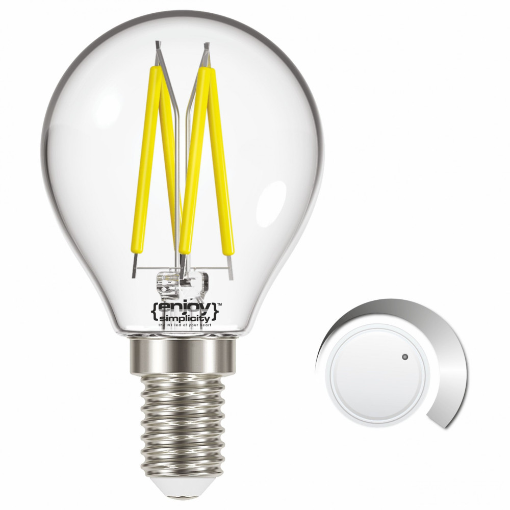 EL822915 | LED FILLAMENT CLEAR DIM|P45 4W(>40w) E14|6500k|470lm|{enjoysimplicity}™ EL822915 | LED FILLAMENT CLEAR DIM|P45 4W(>40w) E14|6500k|470lm|{enjoysimplicity}™