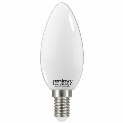 EL824354 | LED FILLAMENT MILKY B35|4W(>35w) Ε14|2700k|400lm|{enjoysimplicity}™ EL824354 | LED FILLAMENT MILKY B35|4W(>35w) Ε14|2700k|400lm|{enjoysimplicity}™