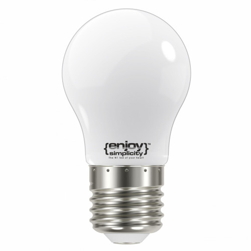 EL824462 | LED FILLAMENT MILKY P45|4W(>37w) Ε27|4000k|420lm|{enjoysimplicity}™