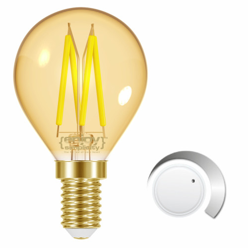 EL825904 | LED FILLAMENT AMBER DIM|P45 4W(>28w) E14|2000k|300lm|{enjoysimplicity}™