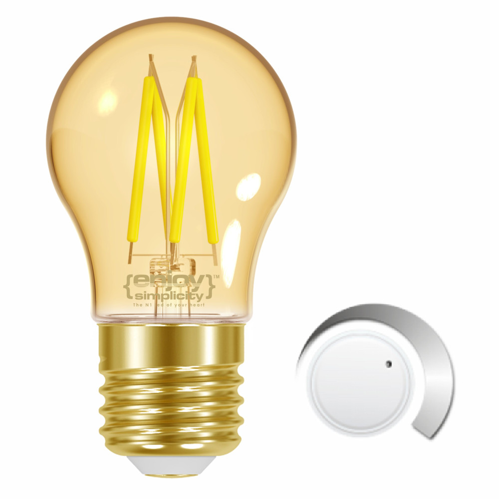 EL825905 | LED FILLAMENT AMBER DIM|P45 4W(>28w) E27|2000k|300lm|{enjoysimplicity}™ EL825905 | LED FILLAMENT AMBER DIM|P45 4W(>28w) E27|2000k|300lm|{enjoysimplicity}™