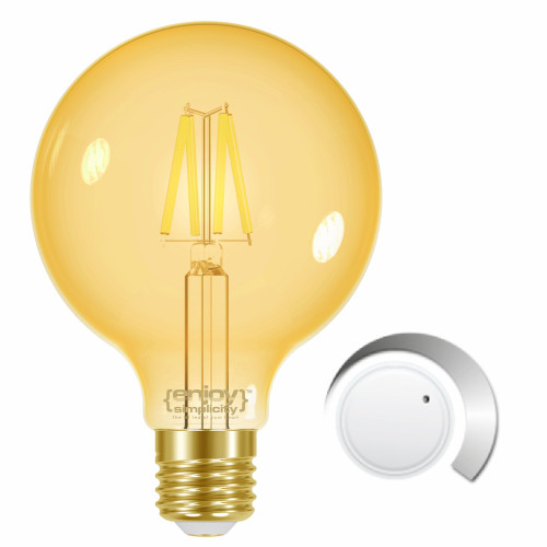EL825909 | LED FILLAMENT AMBER DIM|G95 7.5W(>54w) E27|2000k|700lm|{enjoysimplicity}™