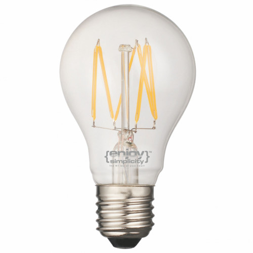 EL827005 | LED FILLAMENT CLEAR A60-6|6W Ε27|2700k|700lm|Nondim|{enjoysimplicity}™