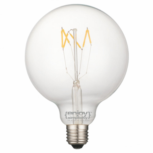EL827006 | LED FILLAMENT CLEAR G95-6|5W Ε27|2700k|600lm|Non-Dim{enjoysimplicity}™