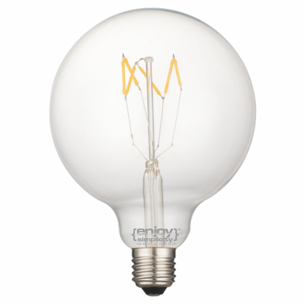 EL827007 | LED FILLAMENT CLEAR G125-6|5W Ε27|2700k|600lm|Non-Dim{enjoysimplicity}™ EL827007 | LED FILLAMENT CLEAR G125-6|5W Ε27|2700k|600lm|Non-Dim{enjoysimplicity}™