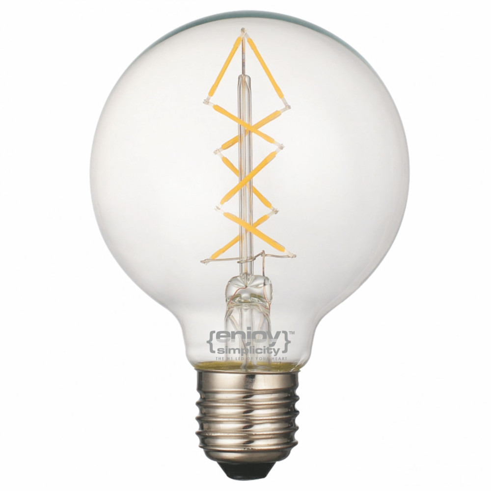 EL827010 | LED FILLAMENT CLEAR G80-8|3W Ε27|2700k|350lm|Non-Dim{enjoysimplicity}™ EL827010 | LED FILLAMENT CLEAR G80-8|3W Ε27|2700k|350lm|Non-Dim{enjoysimplicity}™