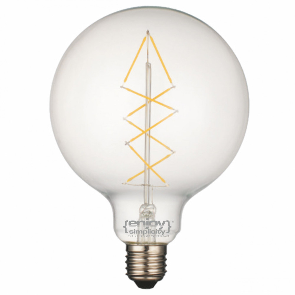 EL827011 | LED FILLAMENT CLEAR G125-8|5W Ε27|2700k|650lm|Non-Dim{enjoysimplicity}™ EL827011 | LED FILLAMENT CLEAR G125-8|5W Ε27|2700k|650lm|Non-Dim{enjoysimplicity}™