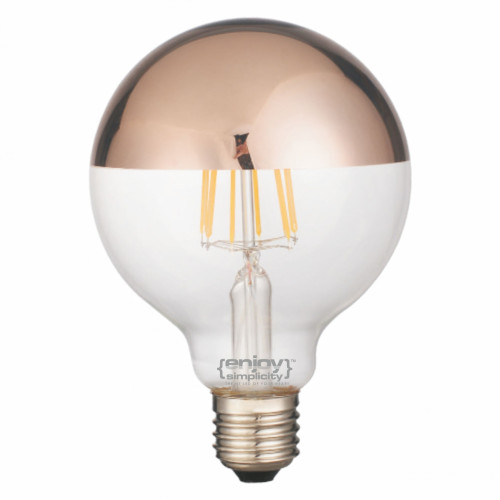 EL827012 | LED FILLAMENT CLEAR G125-8|6.5W Ε27|2700k|680lm|Non-Dim{enjoysimplicity}™