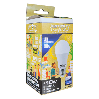 EL660554 | SmartLED A60 MOTIONSENSOR|10W(>60W)Ε27|4000k|800lm|{enjoysimplicity}™ EL660554 | SmartLED A60 MOTIONSENSOR|10W(>60W)Ε27|4000k|800lm|{enjoysimplicity}™