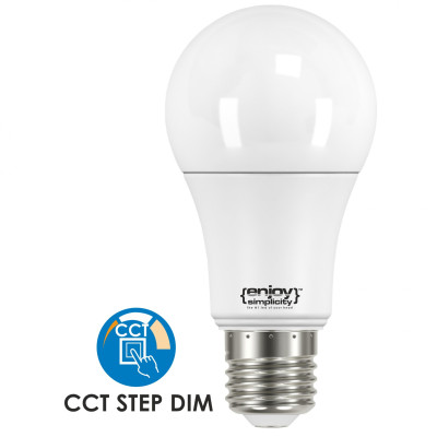 EL101101 | SmartLED A60 CCT ON-OFF 3stepsDIM2700-4000-6500k|8.6W(>60W)Ε27|806lm|{enjoysimplicity}™ EL101101 | SmartLED A60 CCT ON-OFF 3stepsDIM2700-4000-6500k|8.6W(>60W)Ε27|806lm|{enjoysimplicity}™