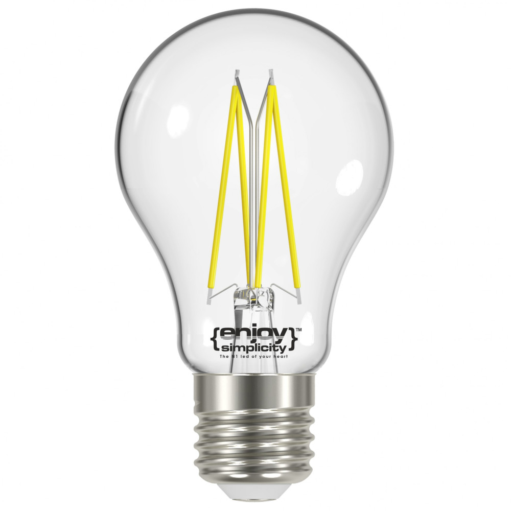 EL901101 | SMART Wi-Fi+BLE ON/OFF/DIM A60 FILLAMENT LED 6.3W(>60W)|E27|2700k|806lm|{enjoysimplicity}™ EL901101 | SMART Wi-Fi+BLE ON/OFF/DIM A60 FILLAMENT LED 6.3W(>60W)|E27|2700k|806lm|{enjoysimplicity}™