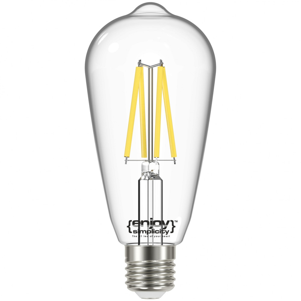 EL901103 | SMART Wi-Fi+BLE ON/OFF/DIM ST64 FILLAMENT LED 6.3W(>60W)|E27|2700k|806lm|{enjoysimplicity}™ EL901103 | SMART Wi-Fi+BLE ON/OFF/DIM ST64 FILLAMENT LED 6.3W(>60W)|E27|2700k|806lm|{enjoysimplicity}™