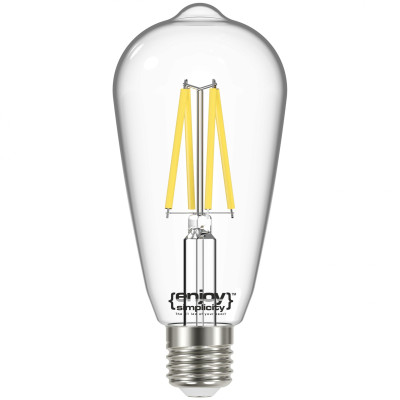 EL901103 | SMART Wi-Fi+BLE ON/OFF/DIM ST64 FILLAMENT LED 6.3W(>60W)|E27|2700k|806lm|{enjoysimplicity}™ EL901103 | SMART Wi-Fi+BLE ON/OFF/DIM ST64 FILLAMENT LED 6.3W(>60W)|E27|2700k|806lm|{enjoysimplicity}™