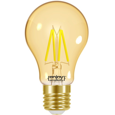 EL901104 | SMART Wi-Fi+BLE ON/OFF/DIM A60 FILLAMENT LED 4.5W(>35W)|E27|2200k|350lm|{enjoysimplicity}™ EL901104 | SMART Wi-Fi+BLE ON/OFF/DIM A60 FILLAMENT LED 4.5W(>35W)|E27|2200k|350lm|{enjoysimplicity}™