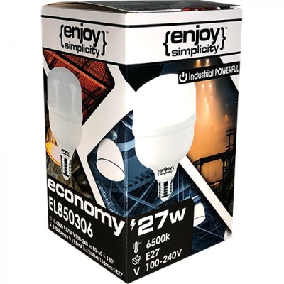 EL850306 | LED High Power|(100-240V)|27W(>220W)Ε27|6500k|3700lm|{enjoysimplicity}™ EL850306 | LED High Power|(100-240V)|27W(>220W)Ε27|6500k|3700lm|{enjoysimplicity}™