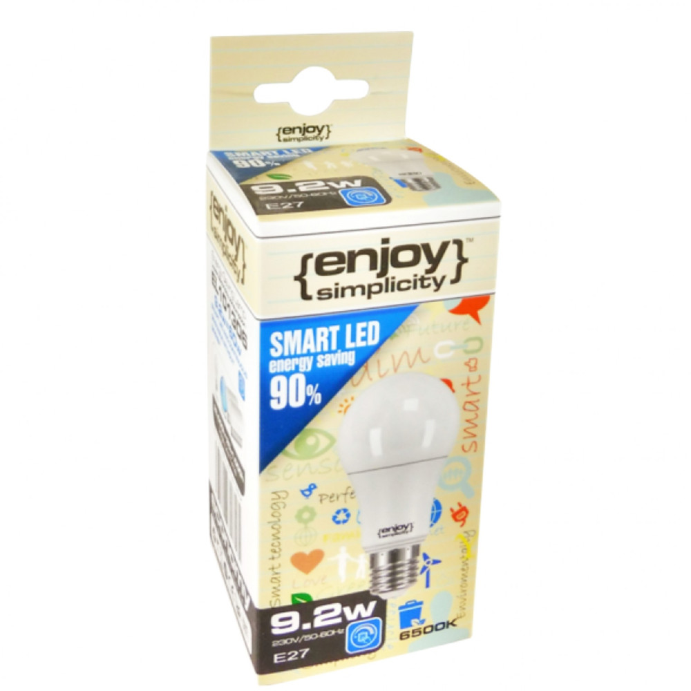 EL101206 | SmartLED A60 ON-OFF 3stepsDIM|11.5W(>75W)Ε27|6500k|1130lm|{enjoysimplicity}™ EL101206 | SmartLED A60 ON-OFF 3stepsDIM|11.5W(>75W)Ε27|6500k|1130lm|{enjoysimplicity}™