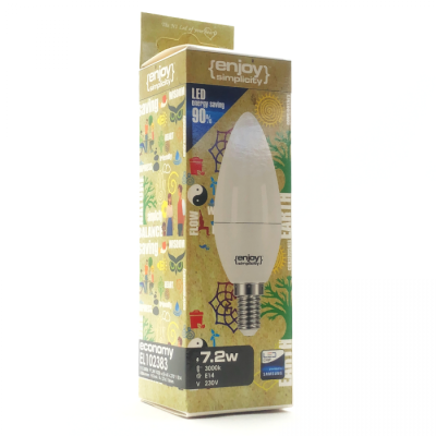 EL102386 | LED B37|7.2W(>60W)Ε14|6500k|806lm|{enjoysimplicity}™ EL102386 | LED B37|7.2W(>60W)Ε14|6500k|806lm|{enjoysimplicity}™
