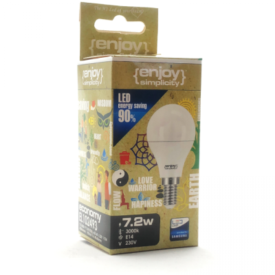 EL102496 | LED Ρ45|7.2W(>60W)Ε14|6500k|806lm|{enjoysimplicity}™ EL102496 | LED Ρ45|7.2W(>60W)Ε14|6500k|806lm|{enjoysimplicity}™