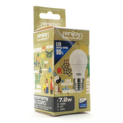 EL103494 | LED Ρ45|7.2W(>60W)Ε27|4000k|806lm|{enjoysimplicity}™ EL103494 | LED Ρ45|7.2W(>60W)Ε27|4000k|806lm|{enjoysimplicity}™