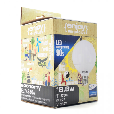 EL749804 | LED BALL G95|8.8W(>60W)Ε27|4000k|806lm|{enjoysimplicity}™ EL749804 | LED BALL G95|8.8W(>60W)Ε27|4000k|806lm|{enjoysimplicity}™