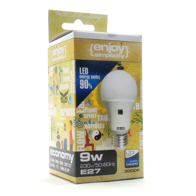 EL782806 | SmartLED A60 SENSOR DAY-NIGHT|9W(>60W)Ε27|2700k|806lm|{enjoysimplicity}™ EL782806 | SmartLED A60 SENSOR DAY-NIGHT|9W(>60W)Ε27|2700k|806lm|{enjoysimplicity}™