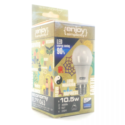 EL791060 | LED A60 DIM|10.5W(>75W)Ε27|2700k|1060lm|{enjoySimplicity}™ EL791060 | LED A60 DIM|10.5W(>75W)Ε27|2700k|1060lm|{enjoySimplicity}™