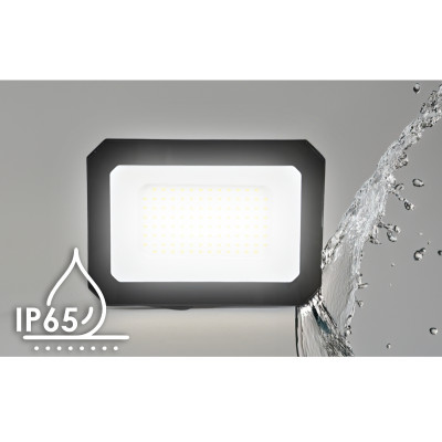 ELF10106 | LED 10W|6500k|900lm FLOODLIGHT ALUM.110-240V~IP65 GLASScover|BLACK|{enjoysimplicity}™ ELF10106 | LED 10W|6500k|900lm FLOODLIGHT ALUM.110-240V~IP65 GLASScover|BLACK|{enjoysimplicity}™