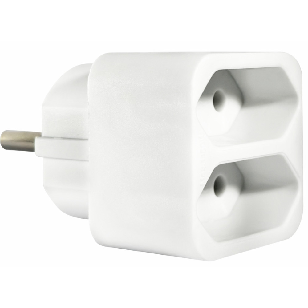 ELP31201 | ΑΝΤΑΠΤOΡΑΣ SCHUKO → 2Θ ΙΙ x16A max:1150W IP20 ΛΕΥΚΟ ELP31201 | ΑΝΤΑΠΤOΡΑΣ SCHUKO → 2Θ ΙΙ x16A max:1150W IP20 ΛΕΥΚΟ