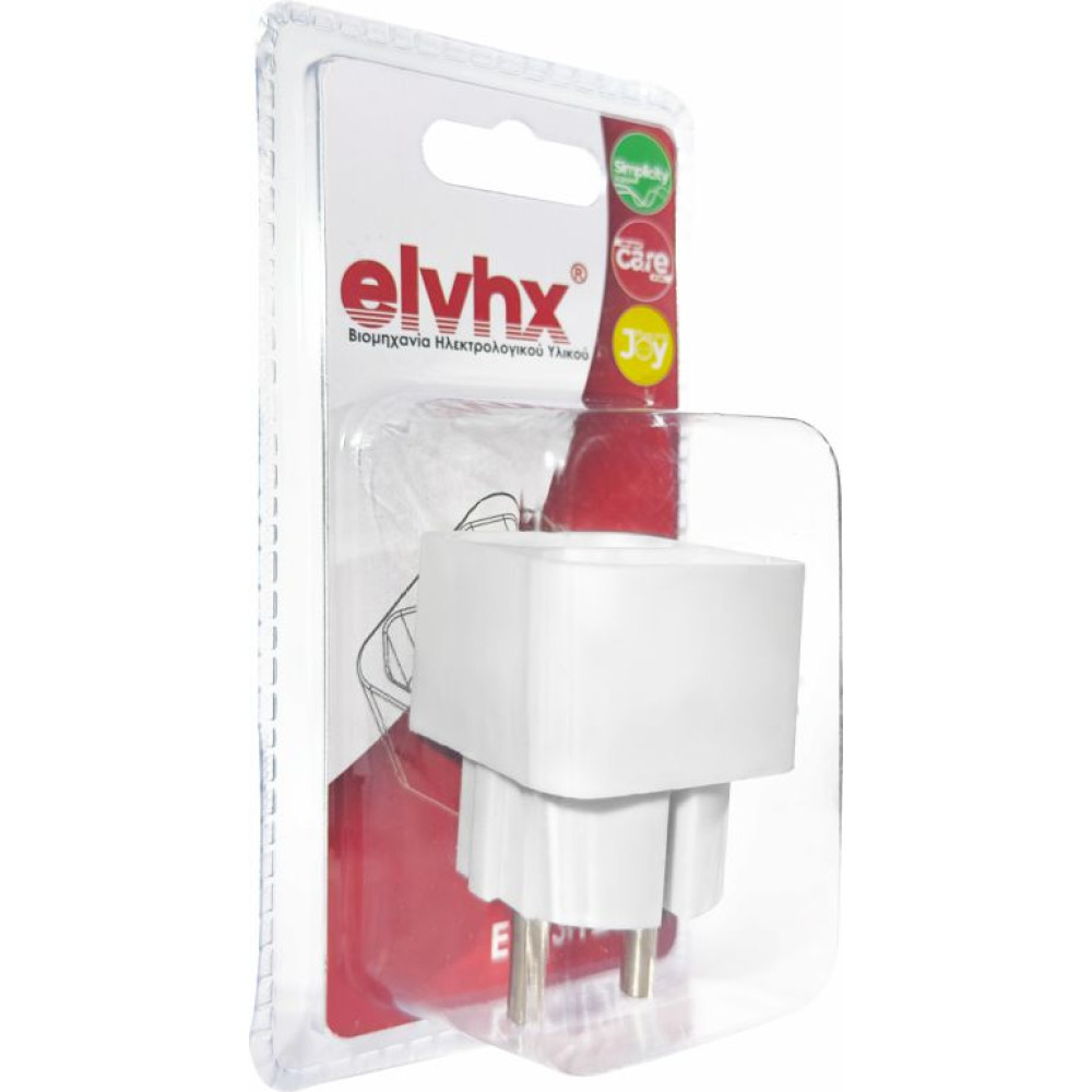 ELP31201 | ΑΝΤΑΠΤOΡΑΣ SCHUKO → 2Θ ΙΙ x16A max:1150W IP20 ΛΕΥΚΟ ELP31201 | ΑΝΤΑΠΤOΡΑΣ SCHUKO → 2Θ ΙΙ x16A max:1150W IP20 ΛΕΥΚΟ