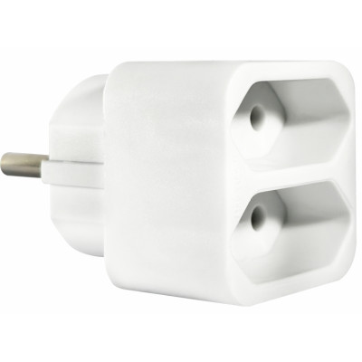 ELP31201 | ΑΝΤΑΠΤOΡΑΣ SCHUKO → 2Θ ΙΙ x16A max:1150W IP20 ΛΕΥΚΟ ELP31201 | ΑΝΤΑΠΤOΡΑΣ SCHUKO → 2Θ ΙΙ x16A max:1150W IP20 ΛΕΥΚΟ