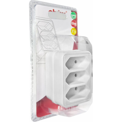 ELP31301 | ΑΝΤΑΠΤOΡΑΣ SCHUKO → 3Θ ΙΙ x16A max:1700W IP20 ΛΕΥΚΟ ELP31301 | ΑΝΤΑΠΤOΡΑΣ SCHUKO → 3Θ ΙΙ x16A max:1700W IP20 ΛΕΥΚΟ
